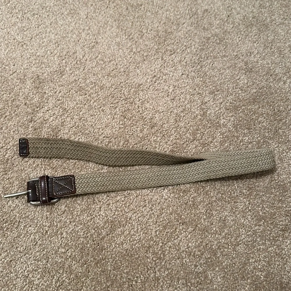 Tan braided belt